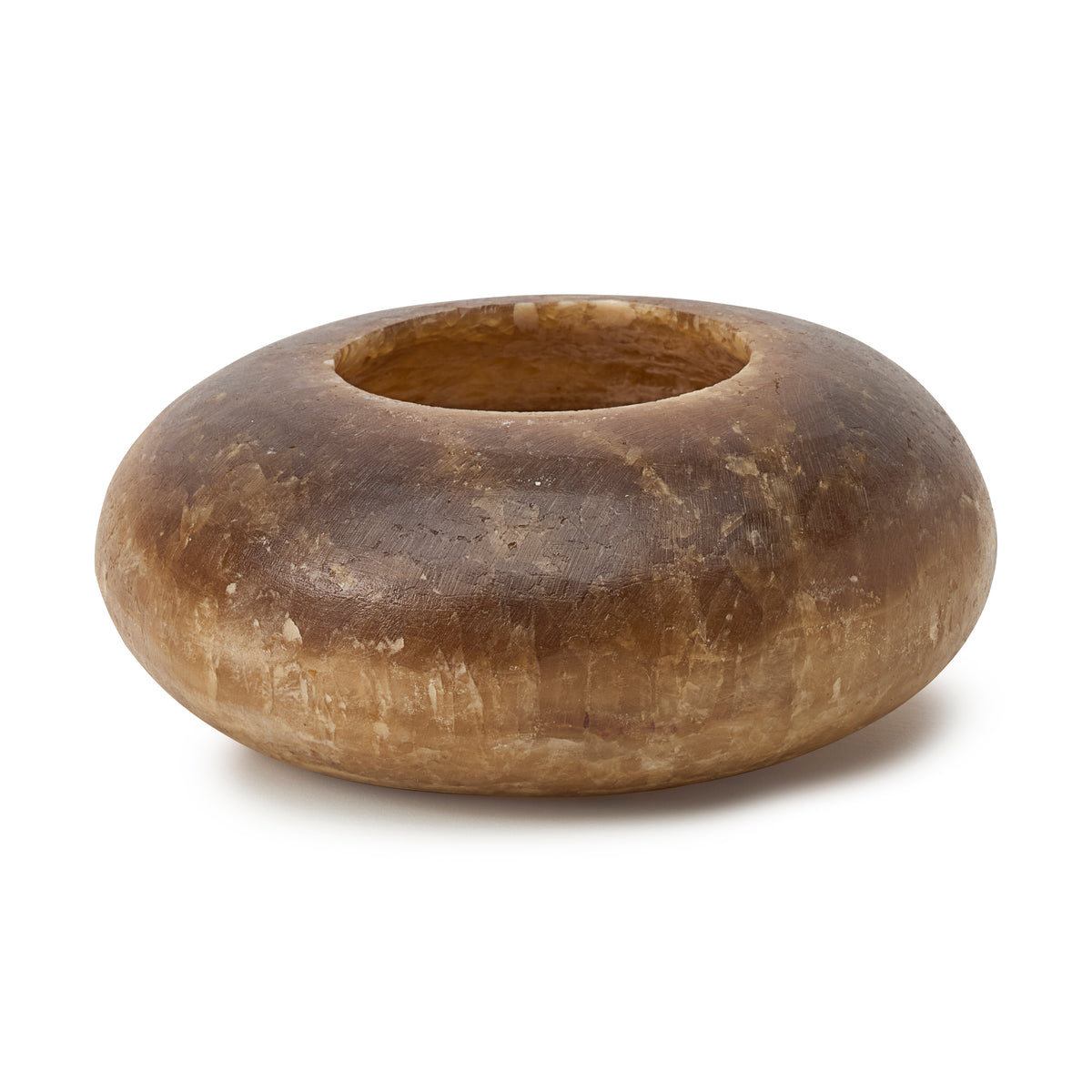 Alabaster Waxinelichthouder Frisbee – Albast Pebble