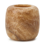 Alabaster Waxinelichthouder Rond – Albast Kaarshouder (Bestseller)